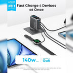 Anker 140W 4-Port GaN Charger | PD 3.1 UK Plug Kenya