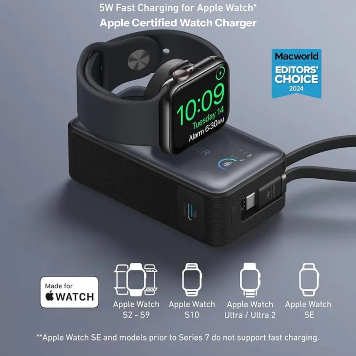 Anker MagGo Power Bank | 10000mAh, 35W, for Apple Watch (Portable Power for Apple Devices) Kenya