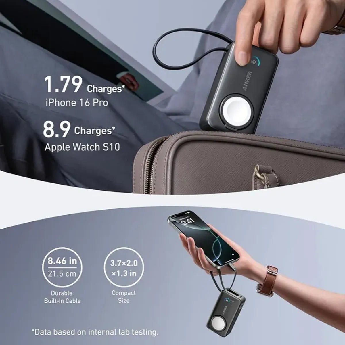 Anker MagGo Power Bank | 10000mAh, 35W, for Apple Watch (Portable Power for Apple Devices) Kenya