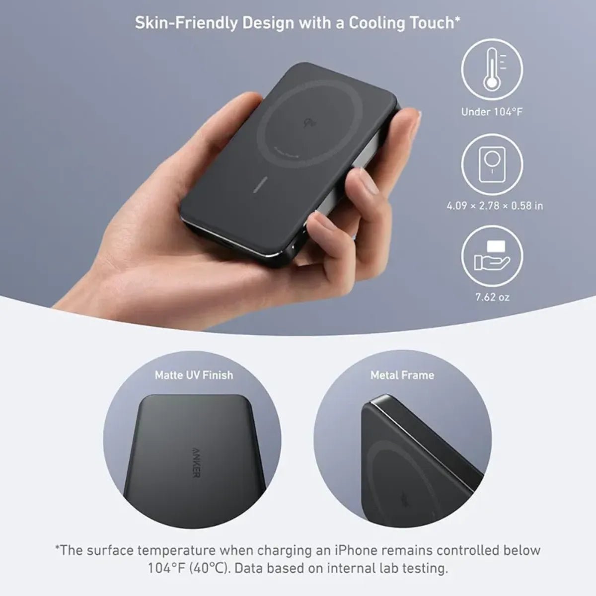 Anker MagGo Ultra-Slim | 10000mAh Power Bank 15W Qi2 Charging Kenya