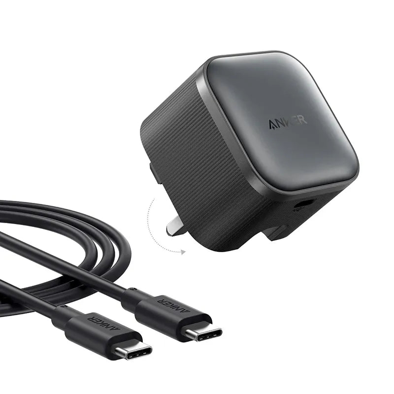 Anker Nano Charger (45W) | Compact GaN Fast Charger for Phones, Tablets & Laptops USB-C Cable Included Neo Tech