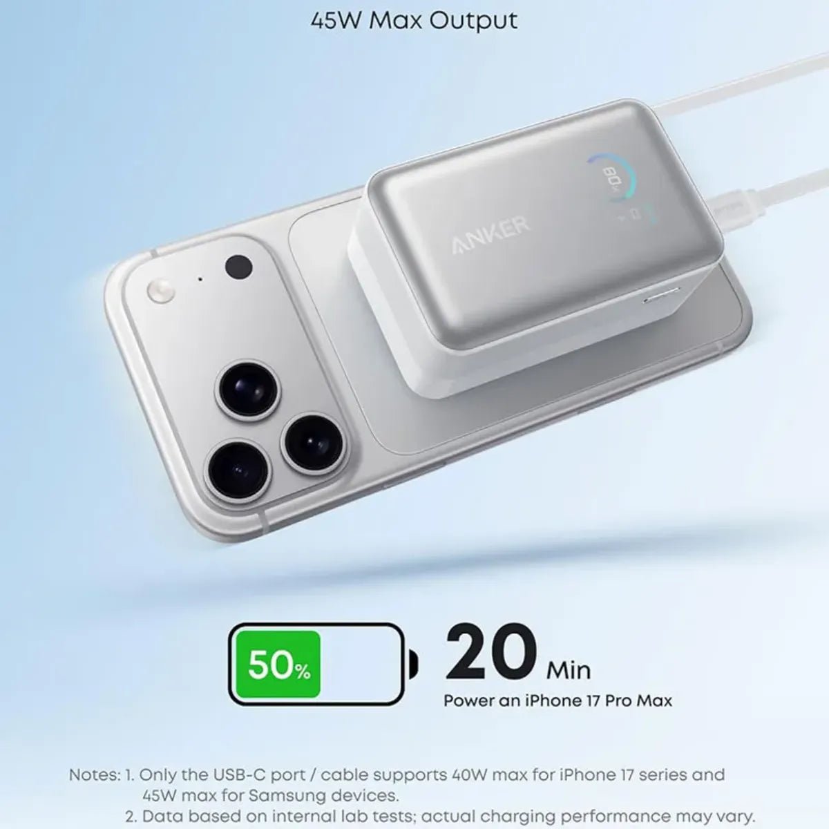 Anker Nano Power Bank | 10K, 45W, Built-In Retractable USB-C Cable Kenya