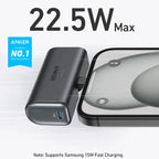 Anker Nano Power Bank | 5000mAh, 22.5W, Compact Power with Built-In USB-C Connector Kenya