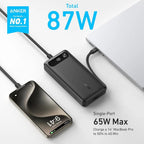 Anker Power Bank | 20,000mAh 87W Built-In USB-C Cable for Phones and Laptop Neo Tech