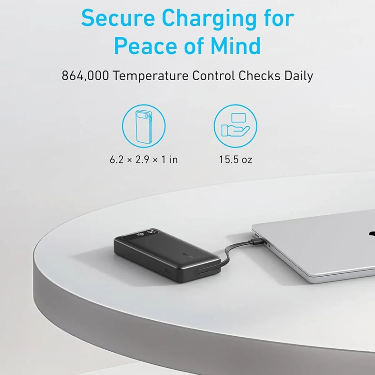 Anker Power Bank | 20,000mAh 87W Built-In USB-C Cable for Phones and Laptop Neo Tech