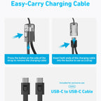 Anker PowerCore | 20000mAh, 30W with Built-In USB-C Cable Lanyard Power Bank Neo Tech