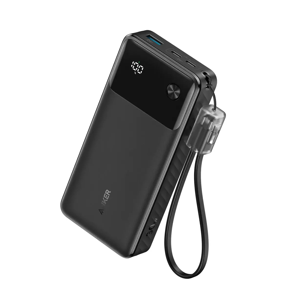 Anker PowerCore | 20000mAh, 30W with Built-In USB-C Cable Lanyard Power Bank Neo Tech
