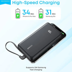 Anker Zolo | 20000mAh 22.5W with Built-In USB-C Cable Power Bank Neo Tech