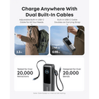 Neo Tech Accessories Anker Zolo Power Bank (25,000mAh, 165W, Built-in Retractable Cables)