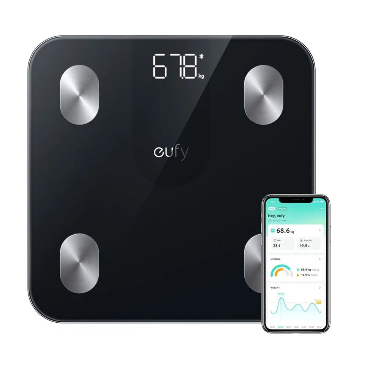 Eufy Smart Scale A1 | Bluetooth Body Composition Scale (150kg) Black Kenya