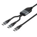 Havit CB6325 2 - in - 1 100W USB - C Cable - Neo Tech Accessories - 4