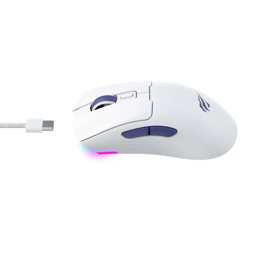 Havit MS966WB | Quad-Mode Rechargeable Gaming Mouse White Neo Tech