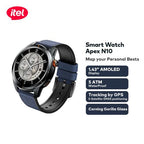 Neo Tech Accessories itel Apex N10 Smartwatch – 1.43" AMOLED, Gorilla Glass, GPS Tracking, 5ATM Waterproof Black