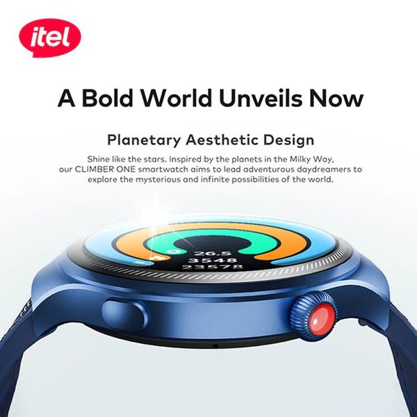 Neo Tech Accessories itel Edge R1 Pro Smartwatch (ISW-O43) AMOLED Display, Bluetooth Calling, IP68 Waterproof