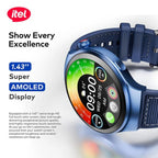 Neo Tech Accessories itel Edge R1 Pro Smartwatch (ISW-O43) AMOLED Display, Bluetooth Calling, IP68 Waterproof