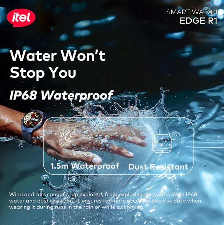 Neo Tech Accessories itel Edge R1 Pro Smartwatch (ISW-O43) AMOLED Display, Bluetooth Calling, IP68 Waterproof