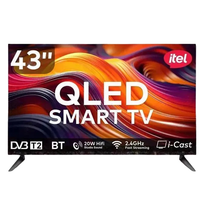 itel Smart Android QLED TV (32", 43", 50") Frameless Cinema Display
