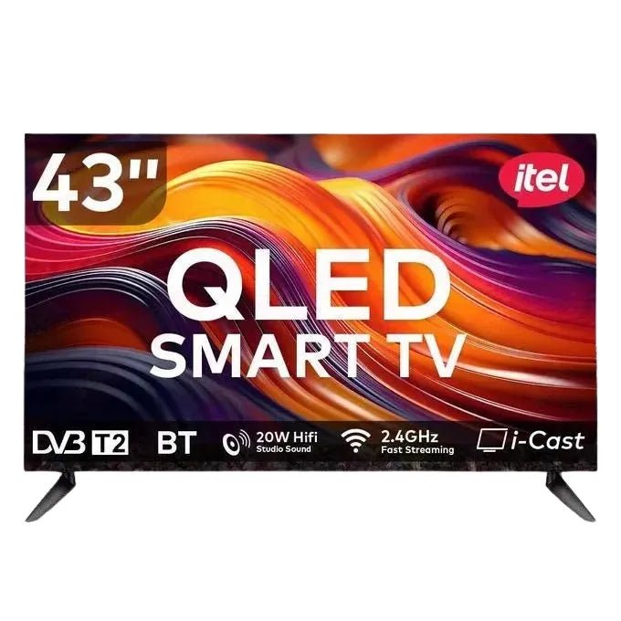 itel Smart Android QLED TV (32", 43", 50") Frameless Cinema Display 43" Neo Tech