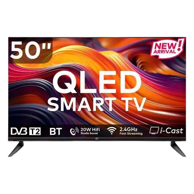 itel Smart Android QLED TV (32", 43", 50") Frameless Cinema Display 50" Neo Tech