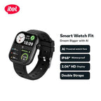 Neo Tech Accessories Itel Smartwatch Fit O20 (2.04" HD) IP68 Waterproof with Extra Strap (ISW-O20) Black