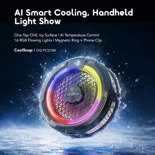 oraimo CoolSnap OG-PC210N | Magnetic Phone Cooler,  Ice-Cooling