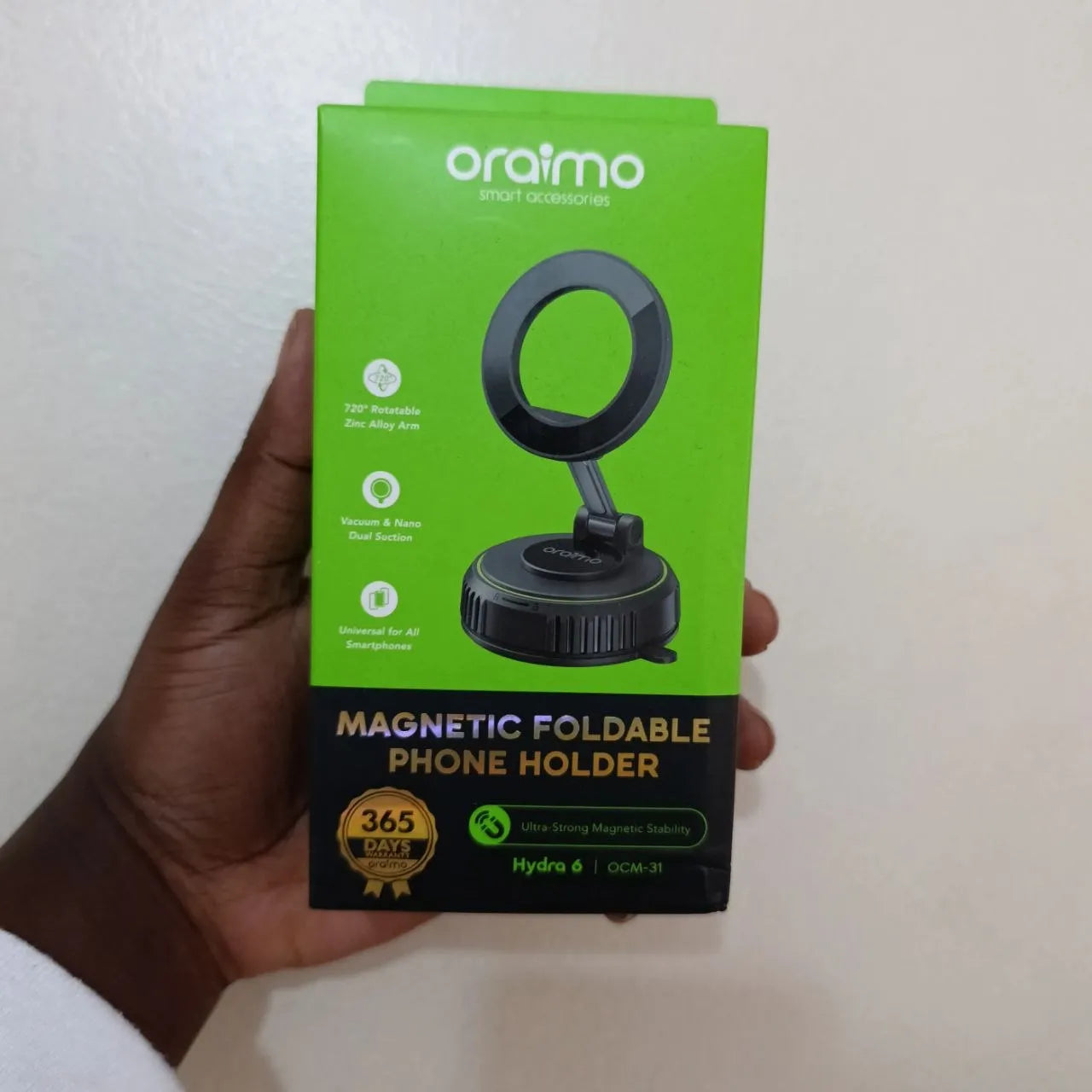 oraimo Hydra 6 Magnetic Vacuum Car Phone Mount