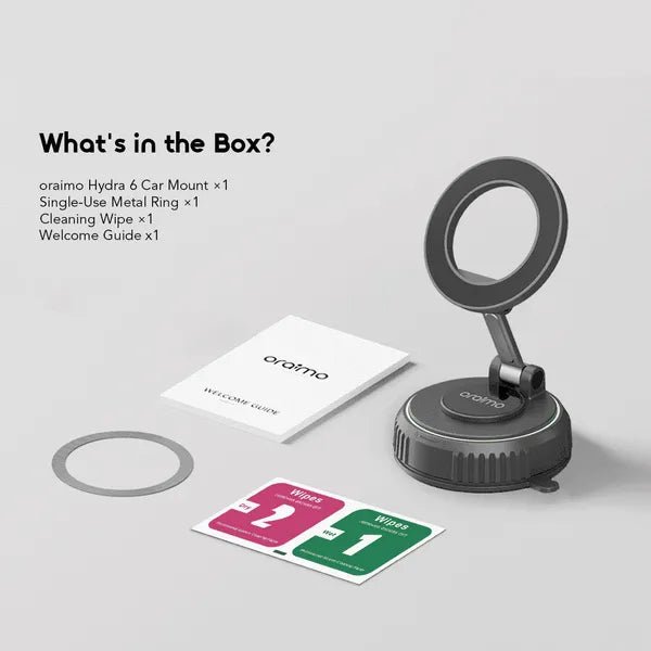 oraimo Hydra 6 | Magnetic Vacuum Car Phone Mount Neo Tech