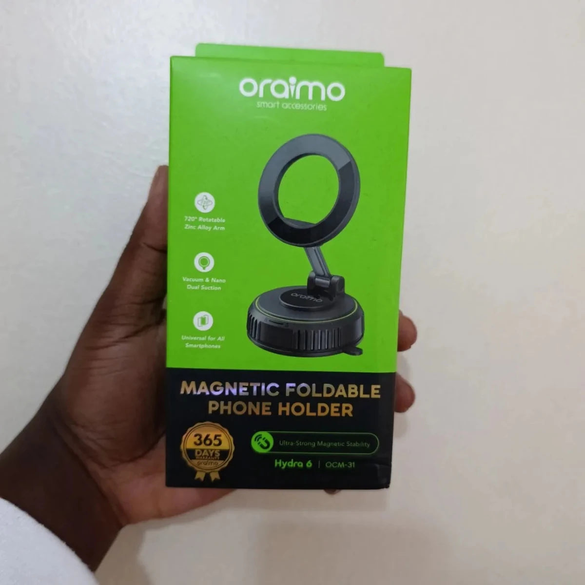 oraimo Hydra 6 | Magnetic Vacuum Car Phone Mount Neo Tech