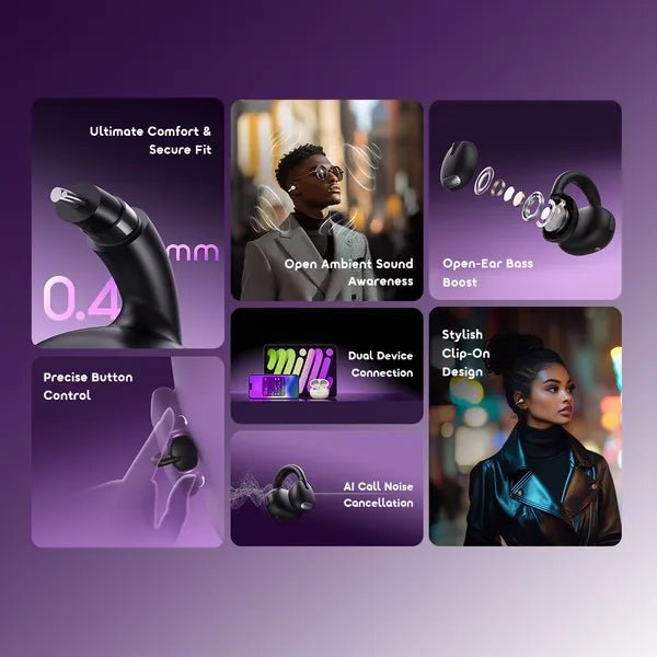 Neo Tech Accessories oraimo OpenSnap OPN-373 Open-Ear Wireless Earbuds