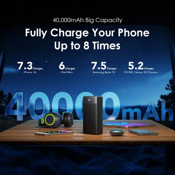 oraimo PowerBox 400 Vision | 40000mAh, 22.5W Power Bank with Display Neo Tech