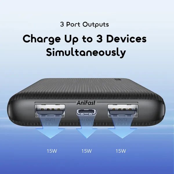 oraimo PowerFlow B11 | 10000mAh, 15W Power Bank with Detachable Cable Neo Tech