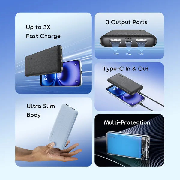 oraimo PowerFlow B11 10000mAh, 15W, Detachable CablePower Bank
