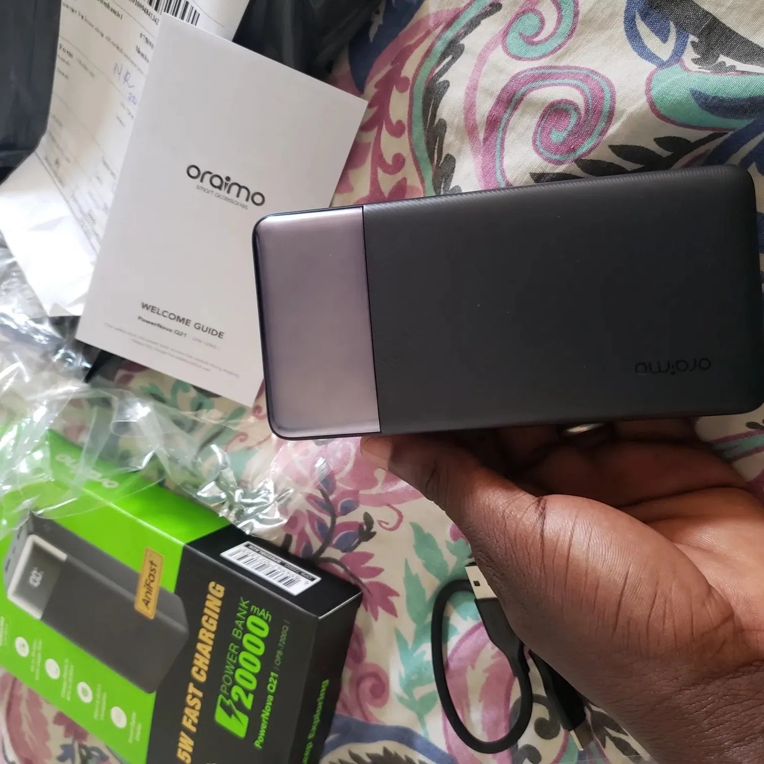 oraimo PowerNova Q21 20000mAh, 22.5W, with Display Power Bank