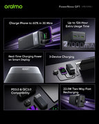 oraimo PowerNova QF1 27000mAh, 22.5W, with Display Power Bank