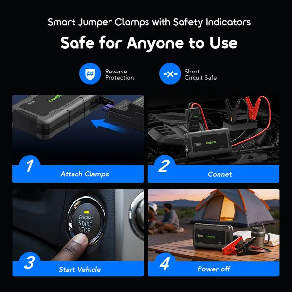 oraimo PowerSpark 1500A Jump Starter 10000mAh Power Bank