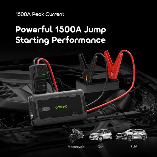 oraimo PowerSpark 1500A Jump Starter 10000mAh Power Bank
