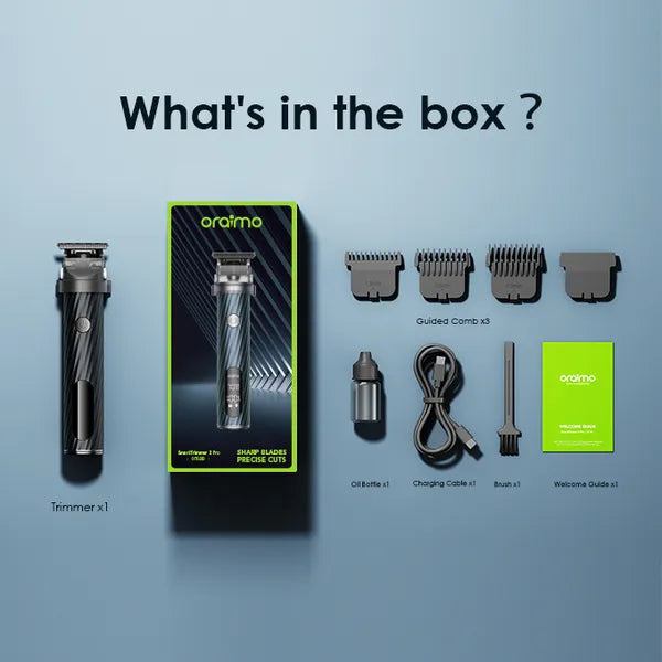 oraimo SmartTrimmer 2 Pro, 2 Speed Cordless Trimmer Neo Tech