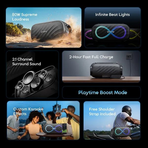 Neo Tech Accessories oraimo SpaceBox Pro 80W Wireless Speaker