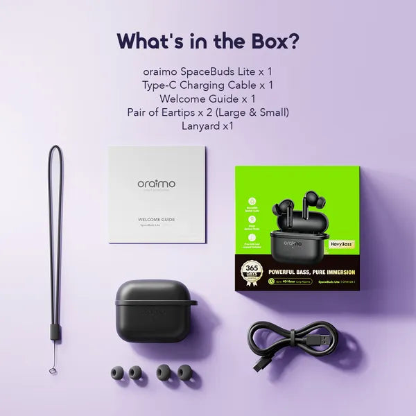 oraimo SpaceBuds Lite Spatial Audio Wireless Earbuds