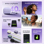 oraimo SpaceBuds Lite (OTW-324) | 40-Hour Playtime Wireless Earbuds Neo Tech