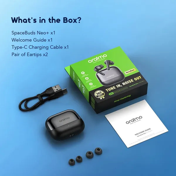 oraimo SpaceBuds Neo+ ANC Spatial Audio Wireless Earbuds