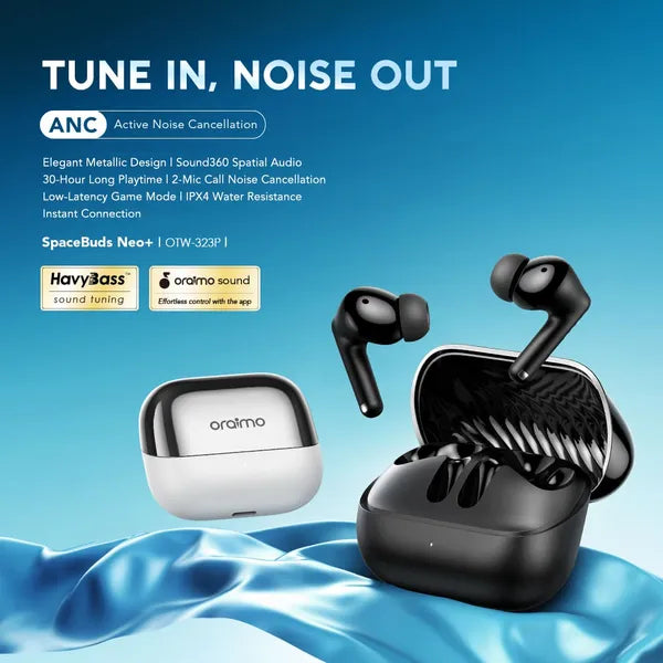 oraimo SpaceBuds Neo+ ANC Spatial Audio Wireless Earbuds