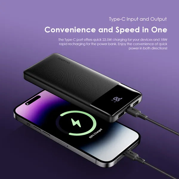 oraimo Toast 22.5 Byte 10000mAh, 22.5W, with Display Power Bank