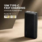 oraimo Traveler 15 20000mAh, 15W, with Torch Power Bank