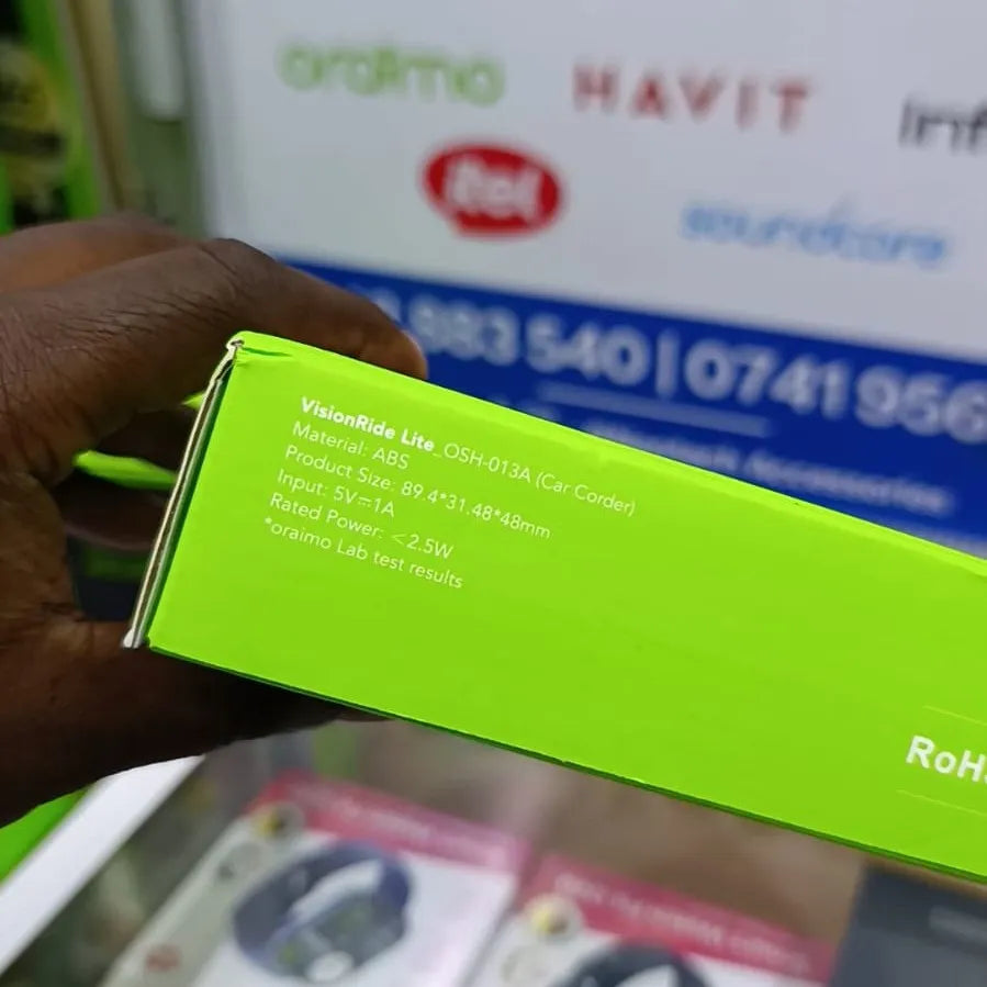 oraimo VisionRide Lite WiFi Dash Camera with G-Sensor