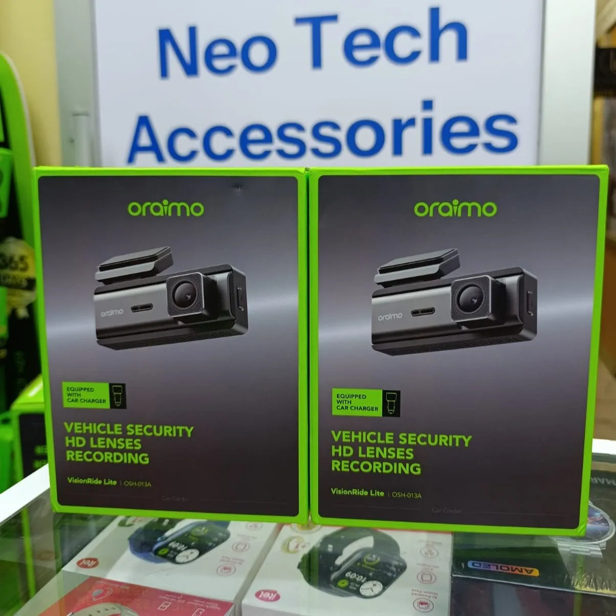 oraimo VisionRide Lite WiFi Dash Camera with G-Sensor