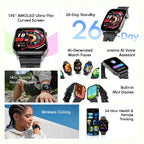 Oraimo Watch Nova 2 Air | AMOLED Display, AI Features & Bluetooth Calling Smart Watch