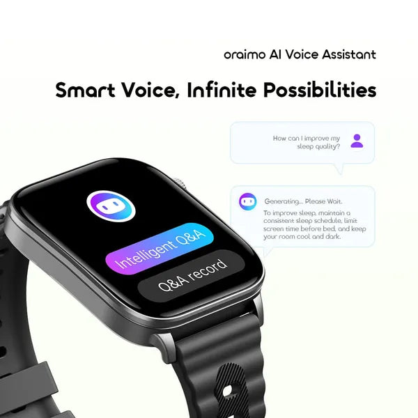Oraimo Watch Nova 2 Air | AMOLED Display, AI Features & Bluetooth Calling Smart Watch