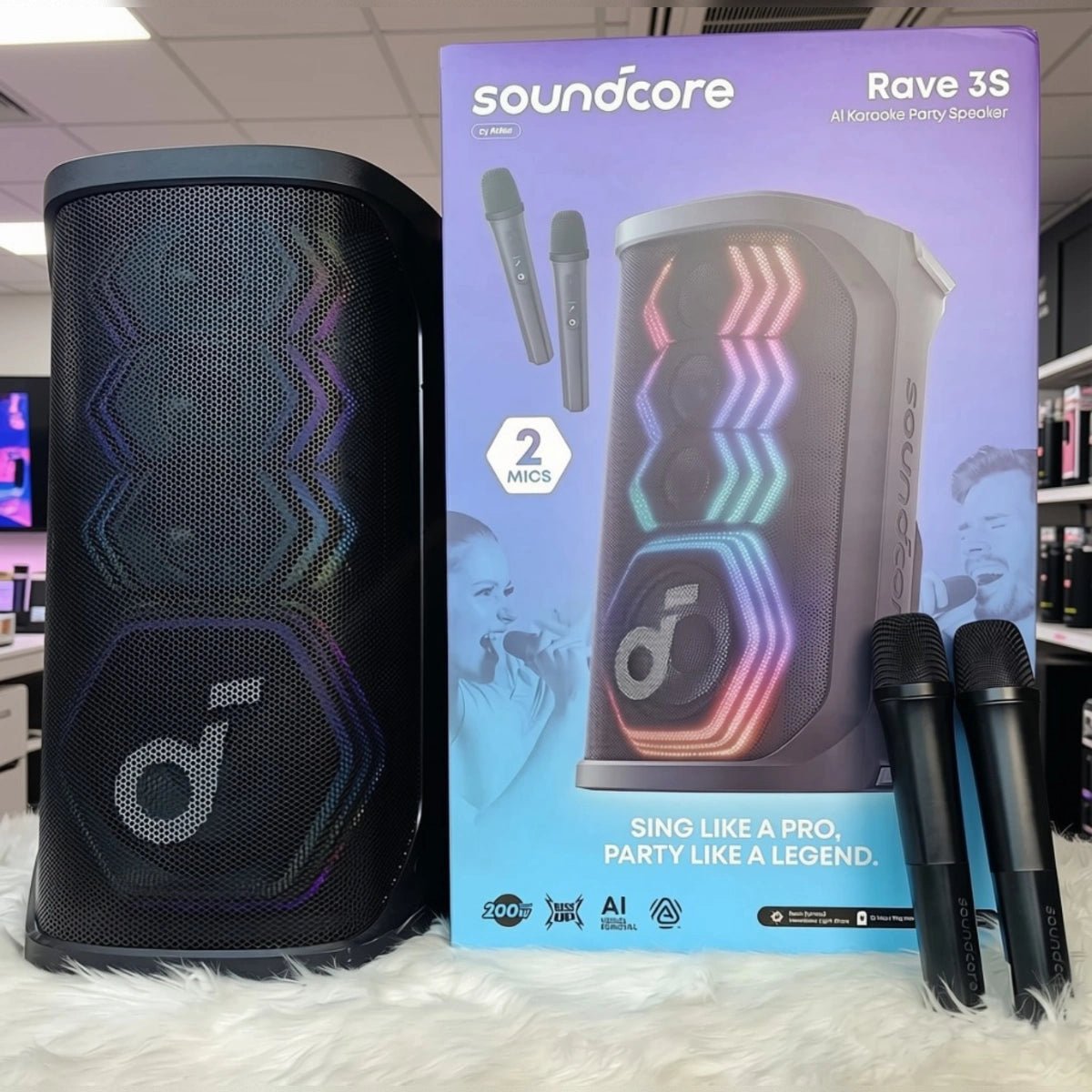 Soundcore Rave 3S | 200W Party Speaker with 2 Mics Kenya